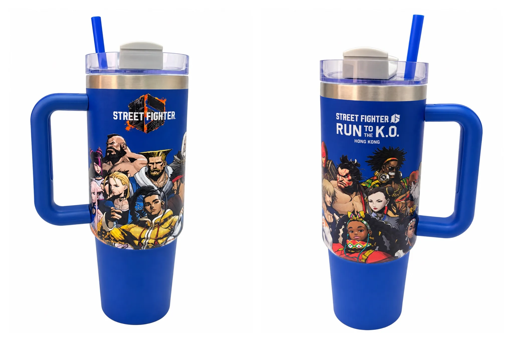 Street Fighter 6 Run 保溫杯雙面透明背景展示